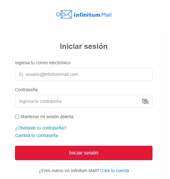 Correo Prodigy e Infinitum Mail de Telmex